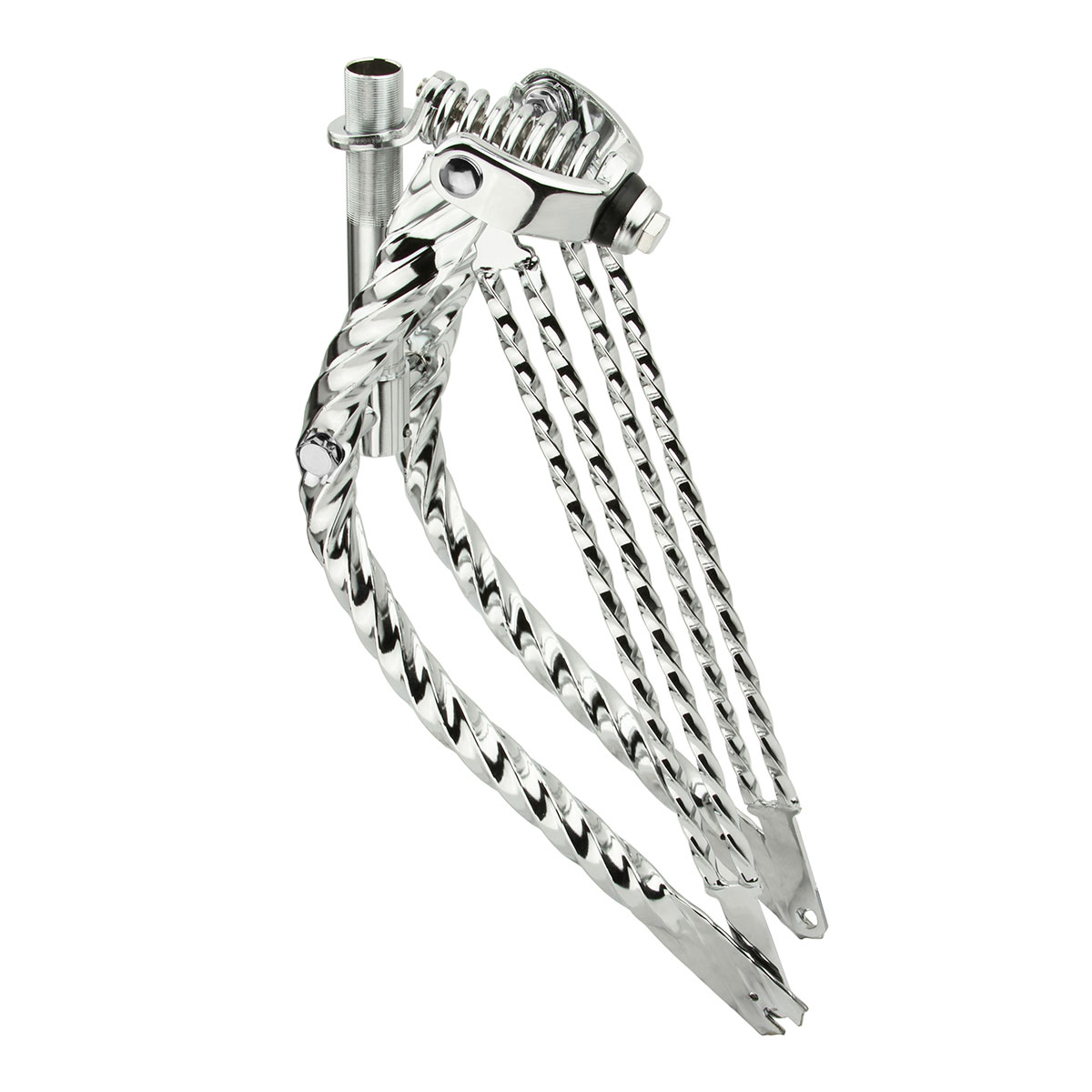 20 Lowrider Bent Double Square Twisted Spring Fork 1 Inch...